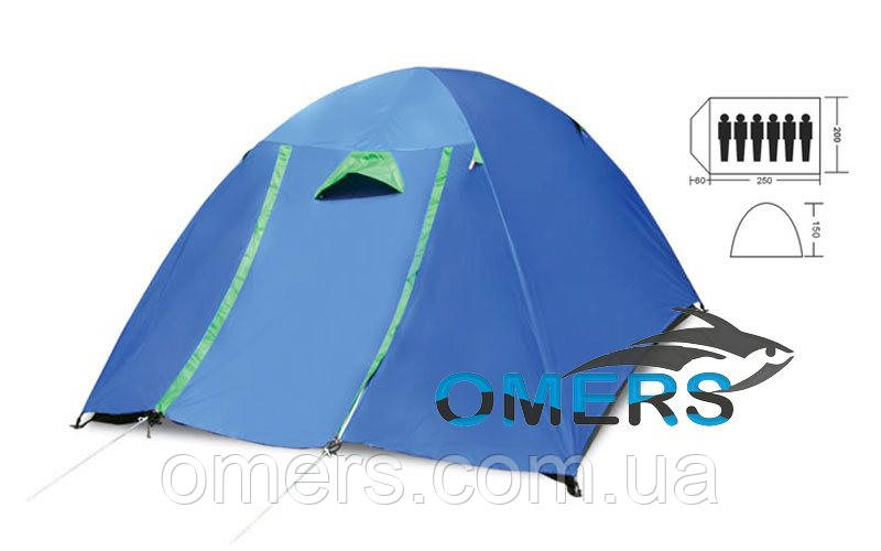 Палатка двухслойная туристическая Verus Макси Кокон + навес - фото 1 - id-p85935174
