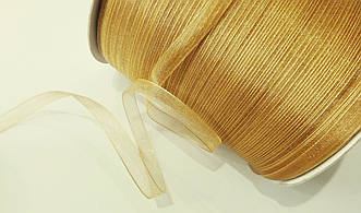 Стрічка органза 7 мм капучино