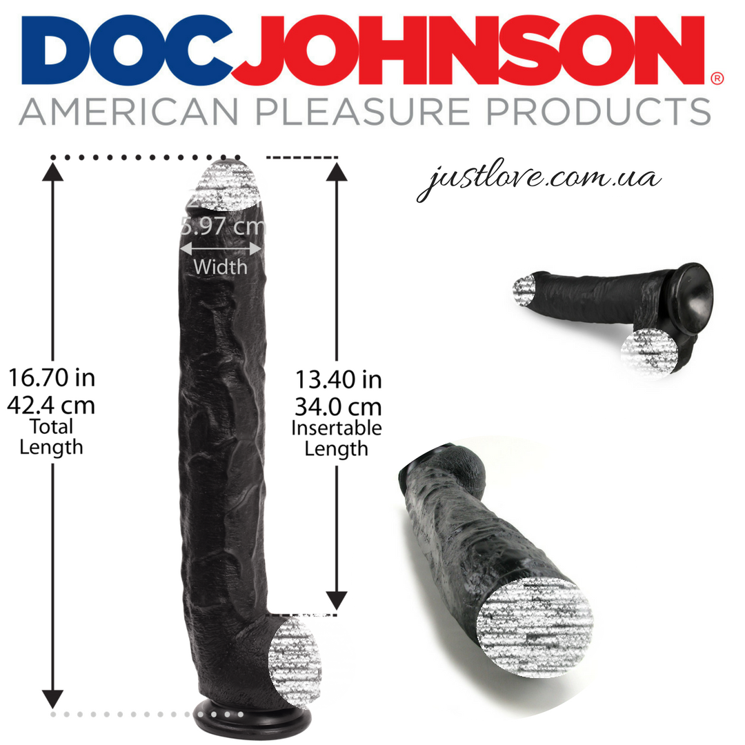 Фалоімітатор реалистик Doc Johnson Dick Rambone Black