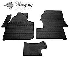 Гумові килимки Volkswagen Crafter (1+2) 2006- (Фольцваген Крафтер) кількість 3 штуки