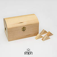 Заготовка скриньки STRYI для оформлення різьбленням, липа, 210*130*130мм, арт.702114, фото 4