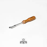 Стамеска клюкарза-виборка коротка 10мм STRYI Profi для різьби по дереву, арт.119910