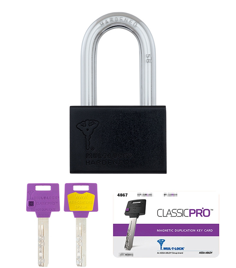 Навесной замок MUL-T-LOCK M13/C2 *ClassicPro 4867 2KEY 58 мм 12,7 мм (Израиль) - фото 4 - id-p918201901