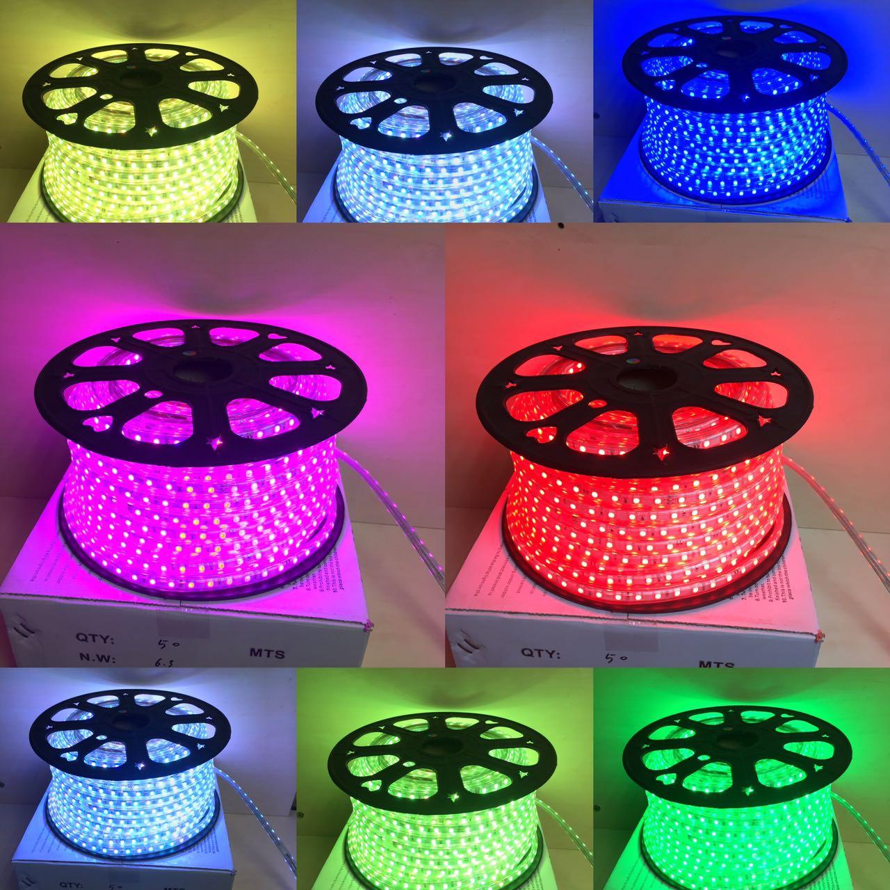 Світлодіодна стрічка 5050-60 220V IP67 RGB