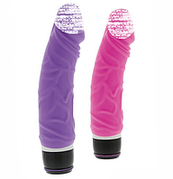 Силіконовий вібратор purfect silicone classic 6.5 inch purple