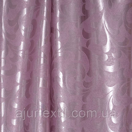 Штора Блекаут "Вищість" рожевий світлонепроникні штори, фото 2