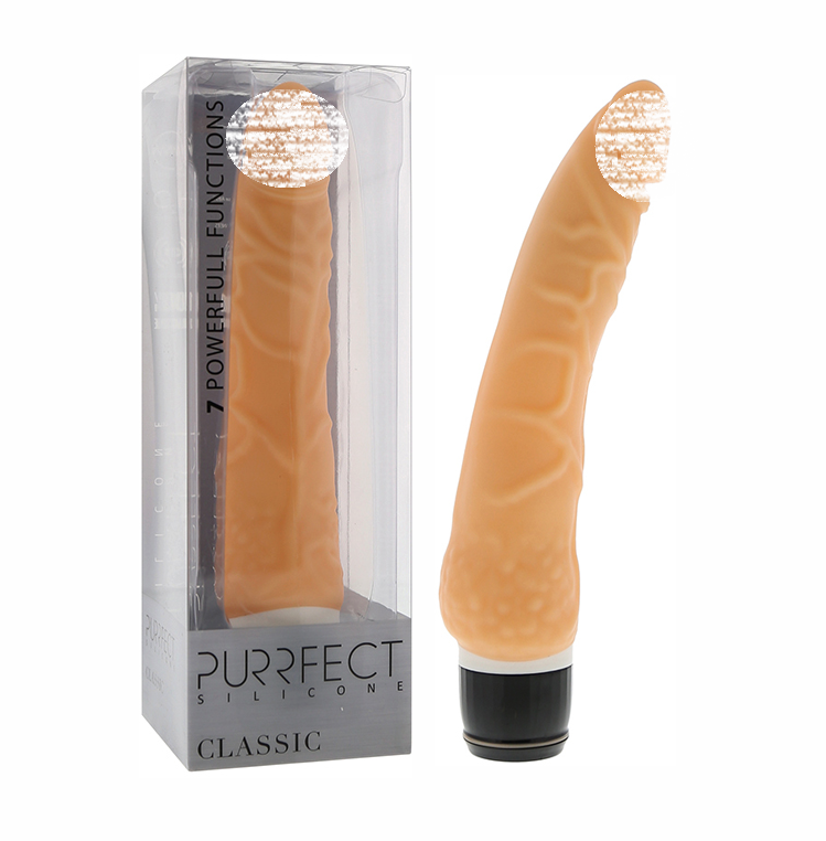 Вібромасажер Purrfect Silicone Classic 7,1 inch Flesh