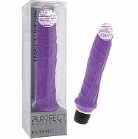 Силіконовий вібратор purfect silicone classic 8.5 inch purple
