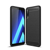 Чохол Carbon для Samsung A7 2018 / A750F бампер Black