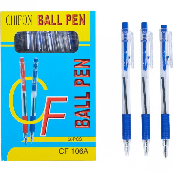 Ручка масляна автоматична CHIFON CF106 A синя CF106A