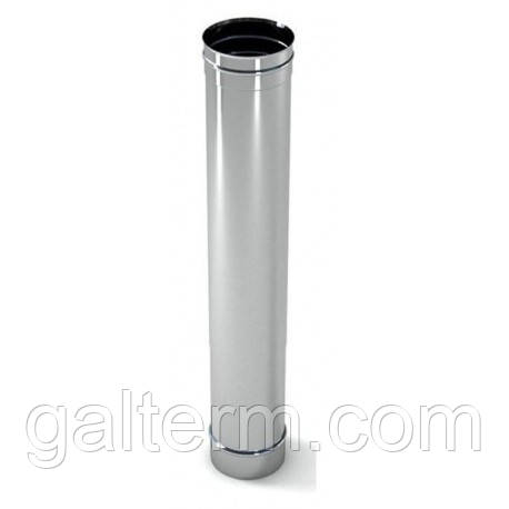 Труба димохідна з нержавіючої сталі ø150 х 1м 0,6мм, фото 1