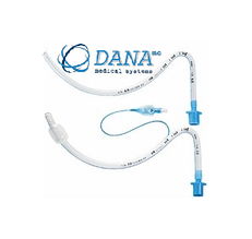 Ендотрахеальна трубка, назальна, вигнута, з манжетою. Розмір 6.5