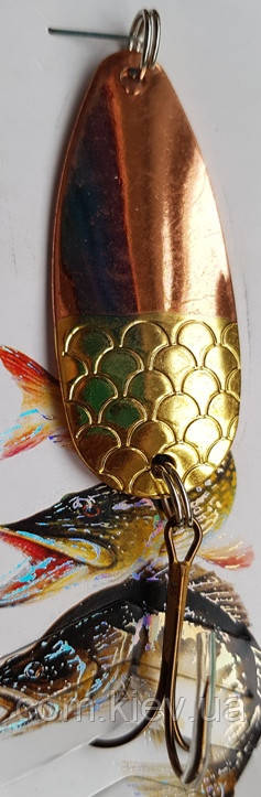 Блешня. що коливається (колебалка) 18 г Condor Copper/Gold, фото 1