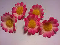 Ромашки декоративные 3,3 см/ розовые