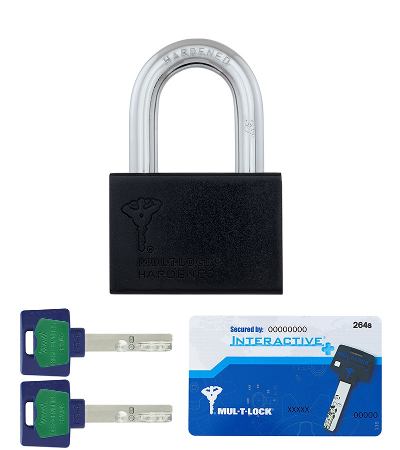 Навесной замок MUL-T-LOCK M13/C1 *INTERACTIVE+ 264S+ 2KEY 37 мм 12,7 мм (Израиль) - фото 3 - id-p918356250