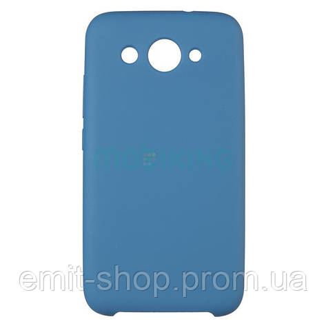 Оригінальний силіконовий чохол Soft touch для Huawei Y3 2017 (CRO-U00) Dark Blue, фото 2