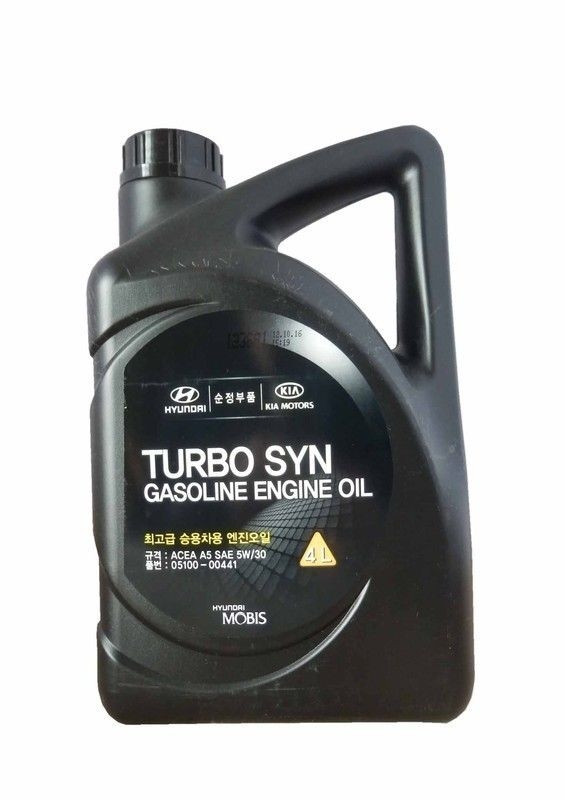 Масло ДВС Mobis Premium Turbo Syn Gasoline 5W-30 4 л (05100-00441), фото 1