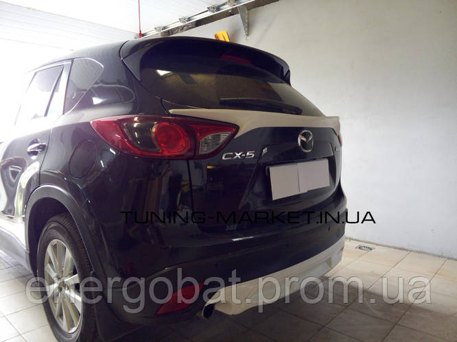 Купити Накладка на задній бампер Mazda CX5, Дифузор заднього бампера ...