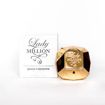 Жіноча парфумована вода Paco Rabanne Lady Million 80ml тестер оригінал, фруктовий квітковий аромат