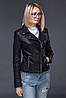 Жіноча куртка косуха з екошкіри, фото 7