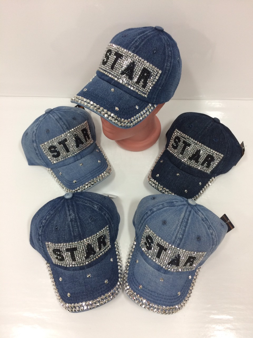 Дитячі бейсболки Star для дівчаток гуртом, р.55, Китай