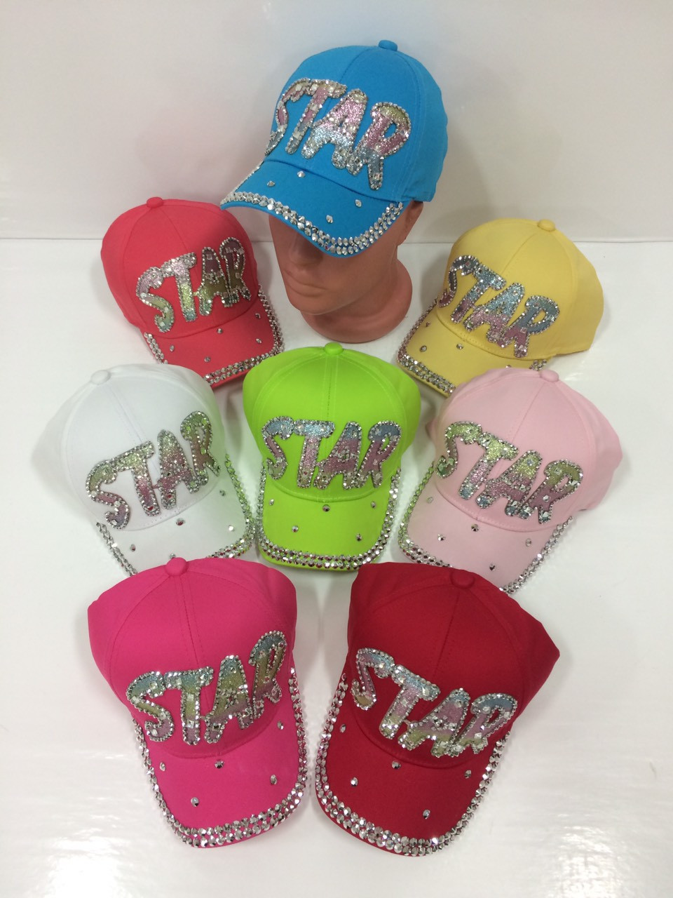 Дитячі бейсболки Star для дівчаток гуртом, р.55, Китай