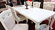 Стілець обідній дерев'яний для вітальні в класичному стилі Відень (Відень) Sof, колір білий, фото 5