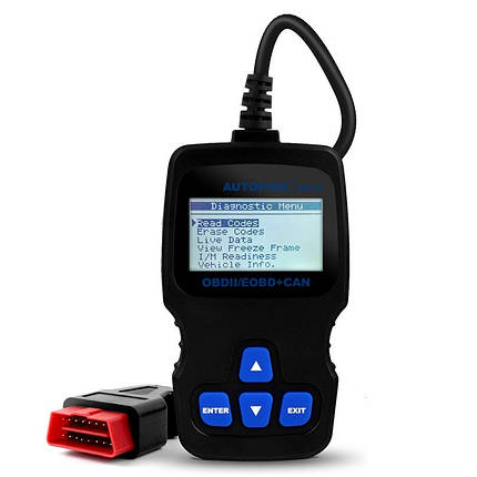 Діагностичний сканер мультимарковий OBD Autophix OBDMATE OM123 автосканер бортова діагностика помилок, фото 1