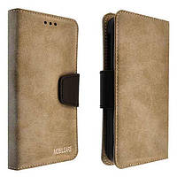 Універсальний чохол-книжка Mobileare з кишенькою для візиток (документів) для смартфонів 5.0"-5.5" Сірий