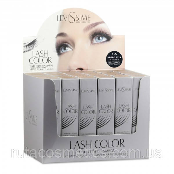 LeviSsime Краска для бровей и ресниц LEVISSIME LASH COLOR by NIRVEL 1-6 bluish black (иссиня-чёрный) - фото 6 - id-p592181165