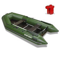 Човен надувний Sport-Boat N 270LN + Насос електричний Турбінка 12V АС 401