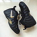 Nike Air Foamposite Black чорні кросівки чоловічі, фото 2