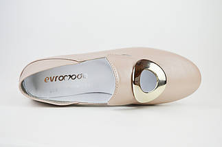 Мюлі туфлі кольору кави з молоком Evromoda 1042, фото 6