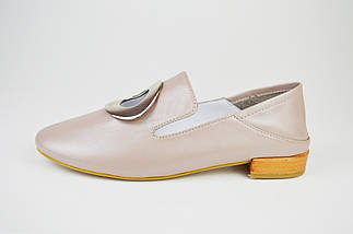 Мюлі туфлі кольору кави з молоком Evromoda 1042, фото 3