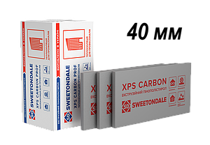 XPS CARBON 40 мм утеплювач Карбон екструдований пінополістирол з графітом для підлоги, фундамент, балкону