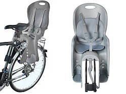 Велокресло Детское сиденье Велокрісло для велосипеда Дитяче ВЕЛОКРІСЛО Сіре Дитяче сидіння крісло на велосипед