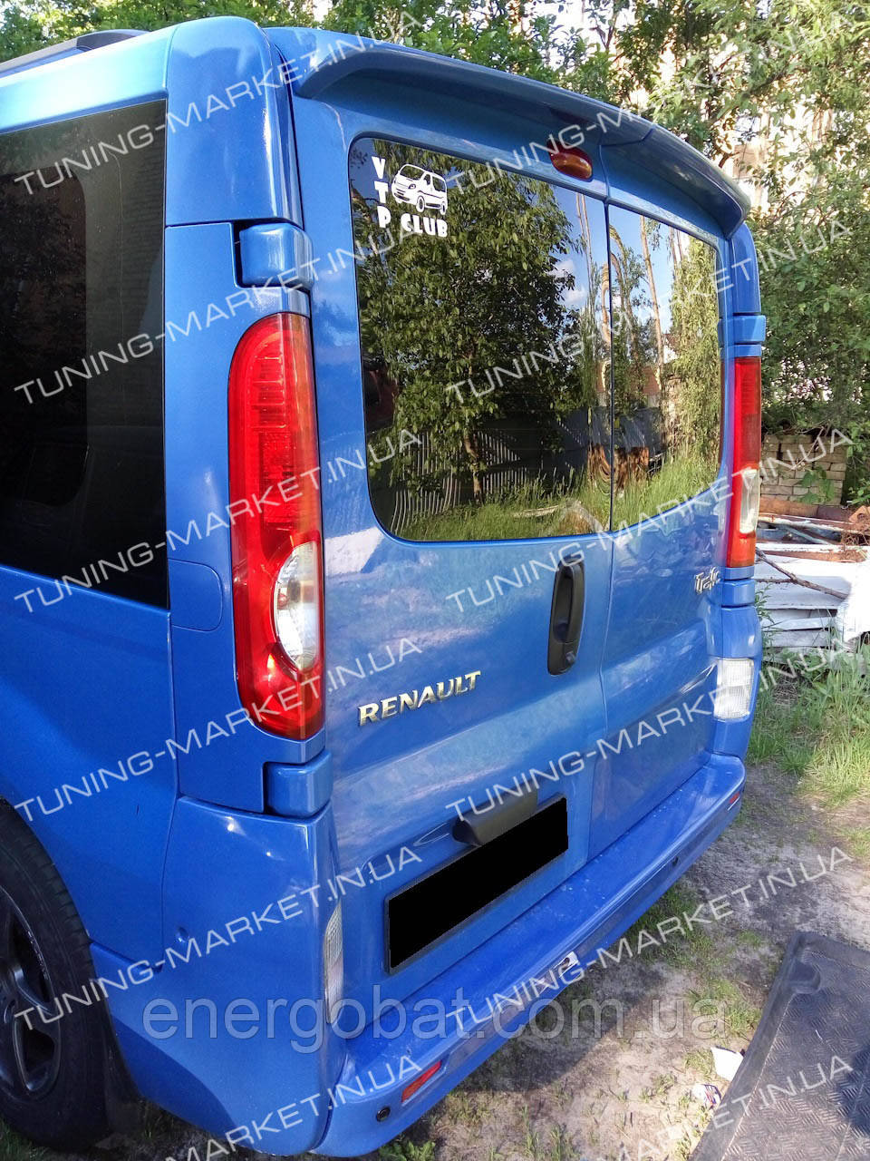 Спойлер для Renault Trafic (Две двери), Козырек Рено Трафик тюнинг - фото 1 - id-p918109246