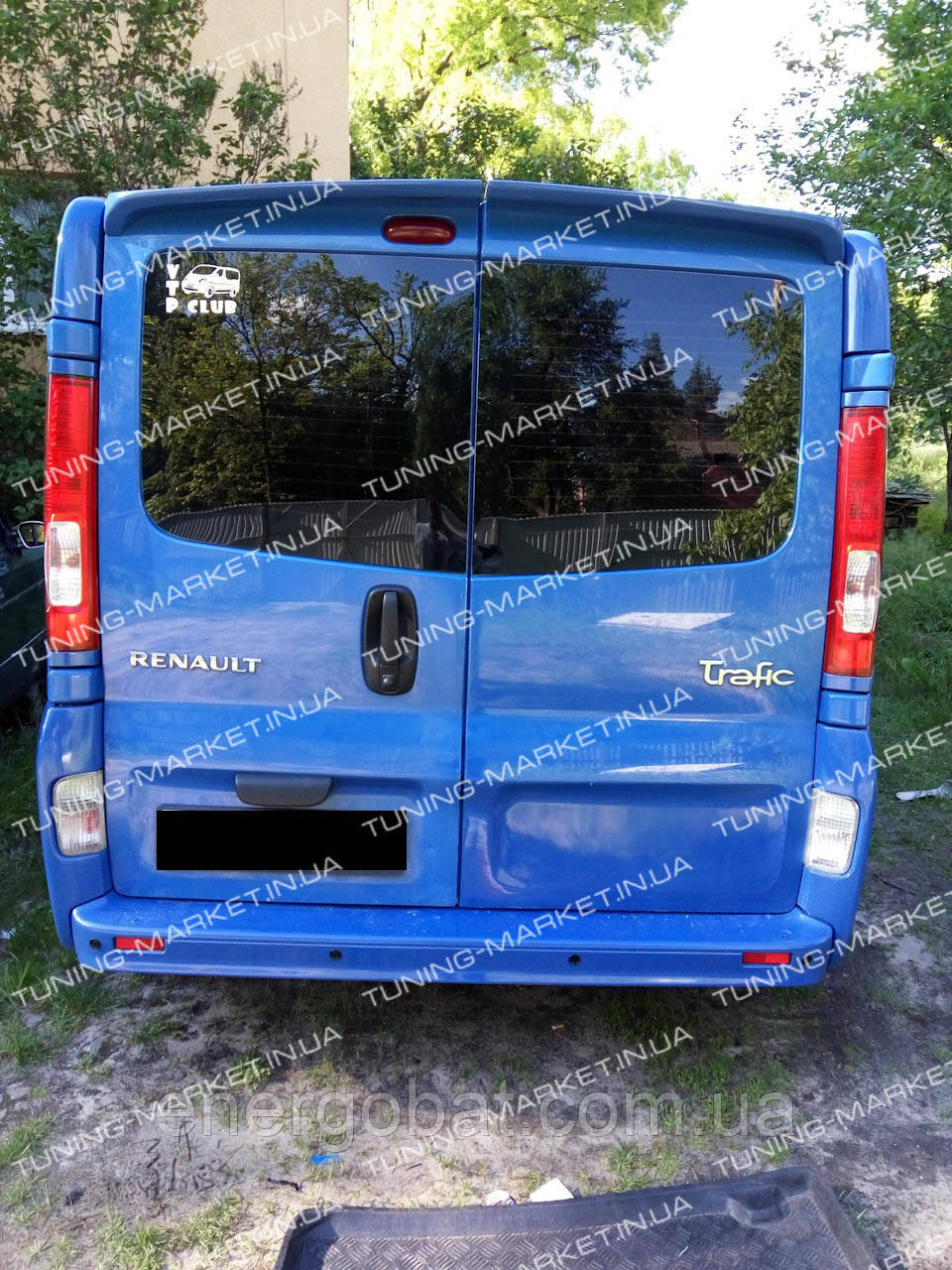 Спойлер для Renault Trafic (Две двери), Козырек Рено Трафик тюнинг - фото 2 - id-p918109246