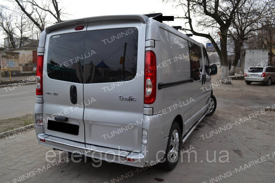 Спойлер для Renault Trafic (Две двери), Козырек Рено Трафик тюнинг - фото 3 - id-p918109246