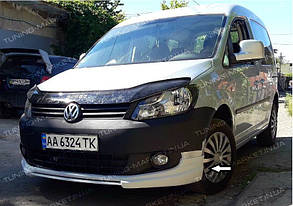 Накладка на передній бампер Volkswagen Caddy 2010+ Губа Кадді тюнінг