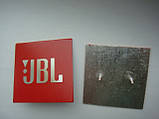 Значок, наклейка, логотип 50x40mm (metall) на сітку колонки JBL, фото 3