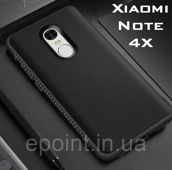Чохол, захисний бампер, накладка для Xiaomi Redmi Note 4X, колір чорний
