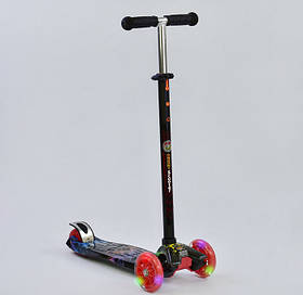 Самокат триколісний Best Scooter Максі 1308. Самокат зі світними колесами