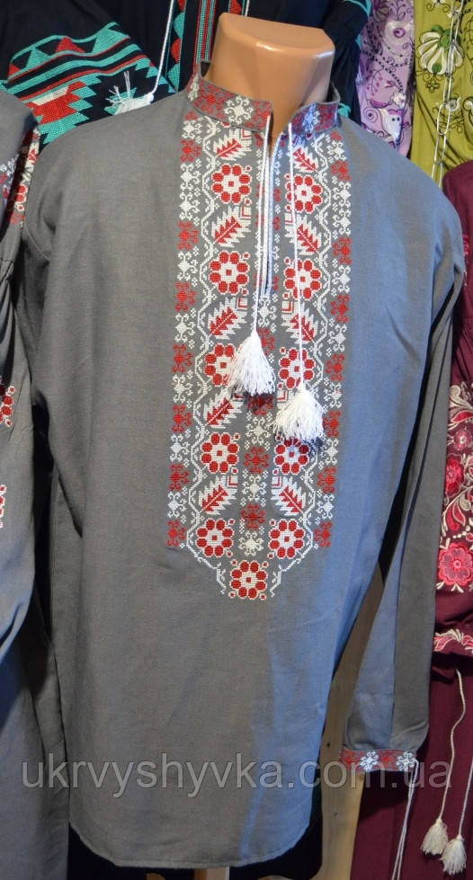 Вишиванка чоловіча "Любомир" сіра