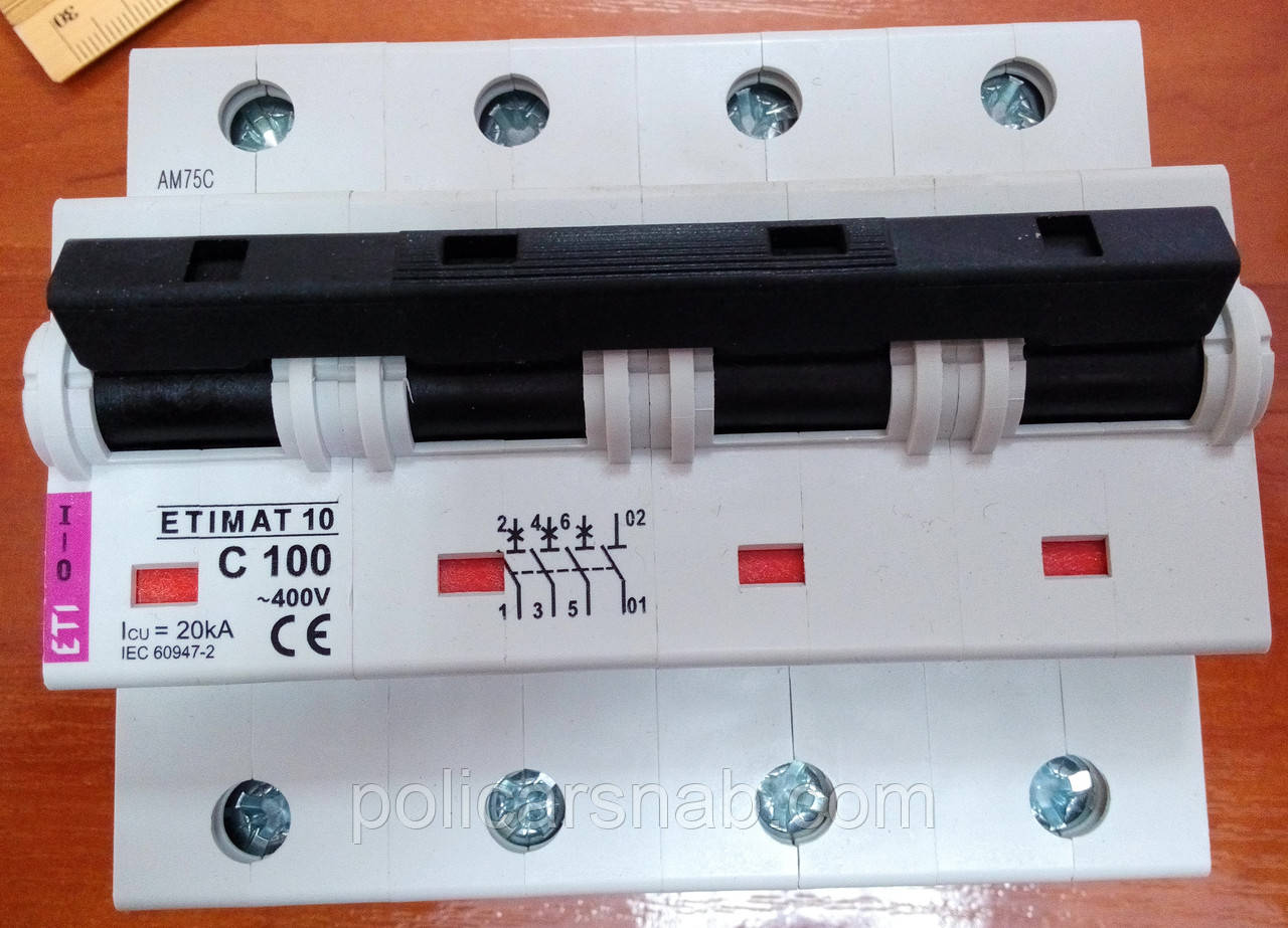 Автоматичний вимикач ETI ETIMAT 10 С100А