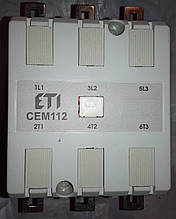 ETI Електромагнітний контактор CEM 112.22 112А