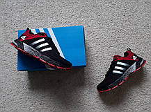 Чоловічі кросівки Adidas Fast Marathon Black/Red чорні з червоним, розміри 36-46, фото 5