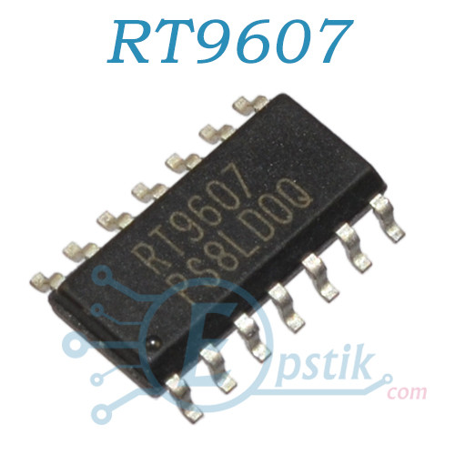 RT9607, двоканальний драйвер, SOP14