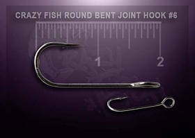 Одинарний гачок Crazy Fish Round Bent Joint Hook