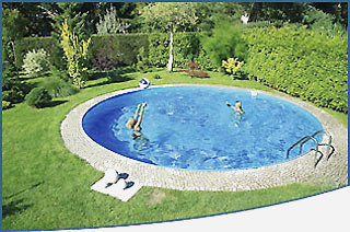 Круглий збірний басейн серії MILANO розмір 500х120 см